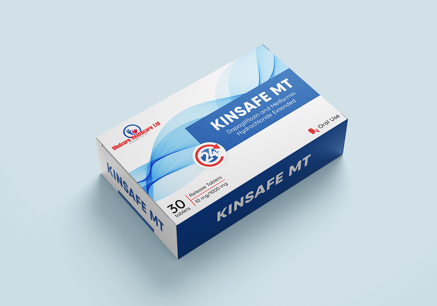 Kinsafe MT Tablets Box Packaging Design