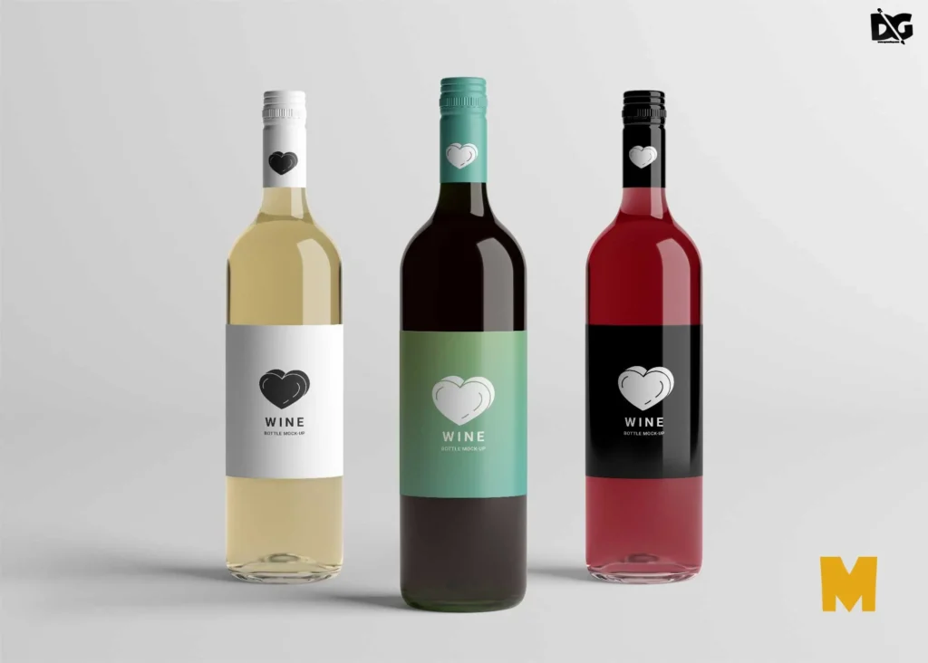 Free Download Wine Bottle Mockup - Free Wine Bottle PSD Mockups