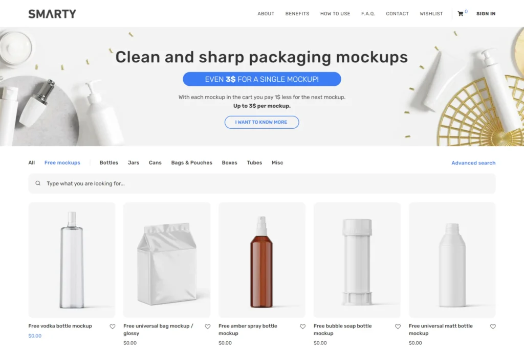 Smarty Mockups - Free Mockup Websites for Designers